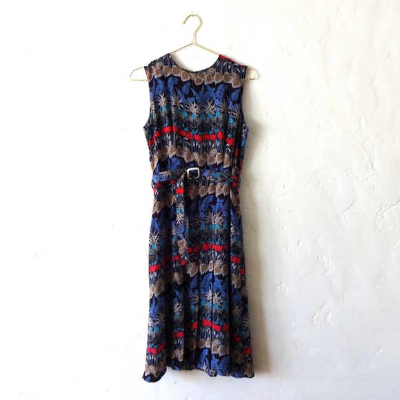 Mithuzumi Dresses & Skirts - Japanese Silk Woodland Floral Dress